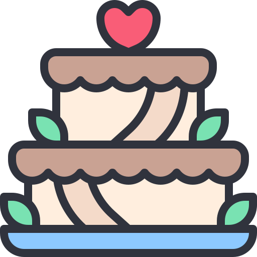 bolo de casamento Generic color lineal-color Ícone