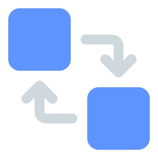 Łańcuch bloków Generic color fill ikona