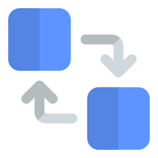 blockchain Generic color fill icona