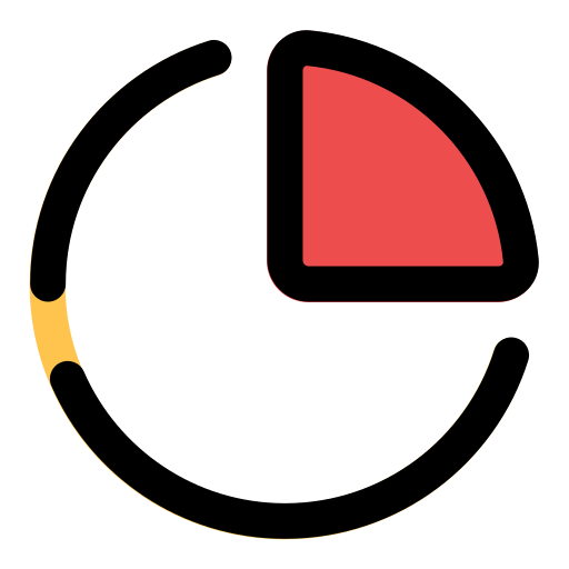 Круговая диаграмма Generic color lineal-color иконка