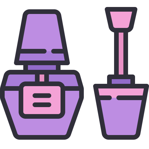 Nail polish Generic color lineal-color icon