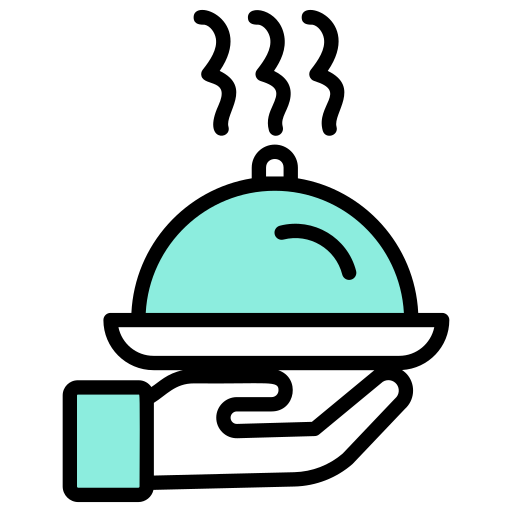 bandeja de comida Generic color lineal-color icono