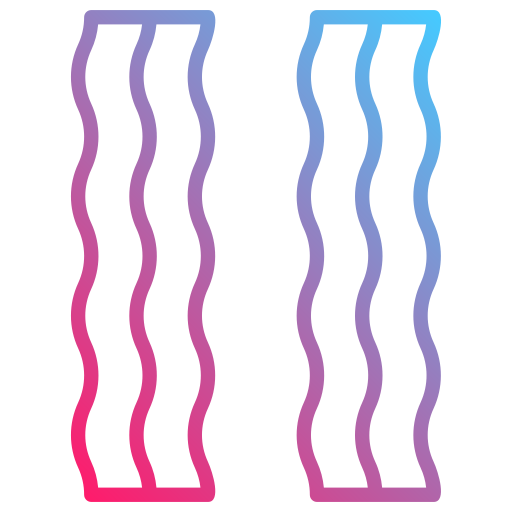 Bacon Generic gradient outline icon