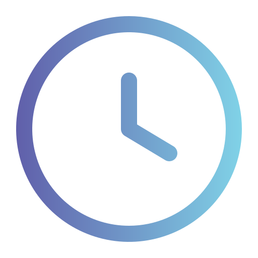 orologio Generic gradient outline icona