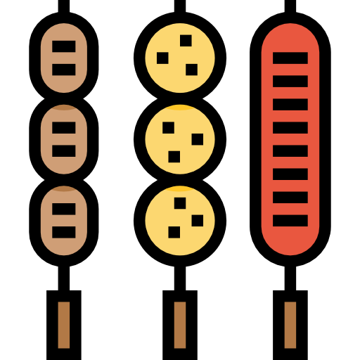 Barbecue Meticulous Lineal Color icon