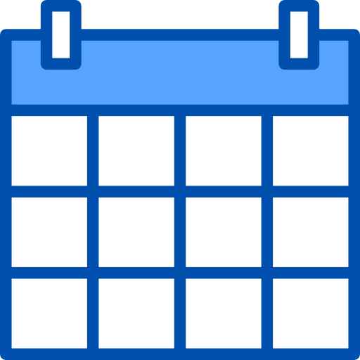 calendário xnimrodx Blue Ícone