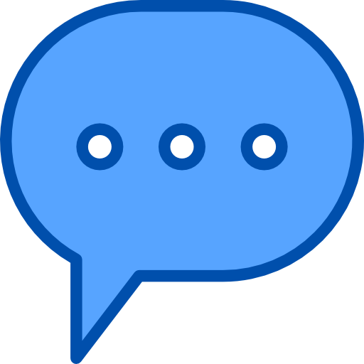 Chat bubble xnimrodx Blue icon
