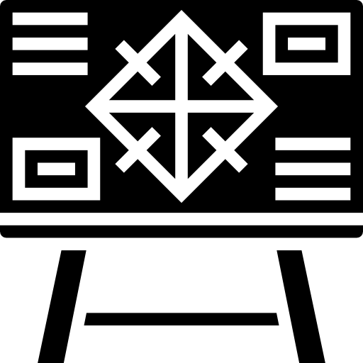 quadro-negro Meticulous Glyph Ícone
