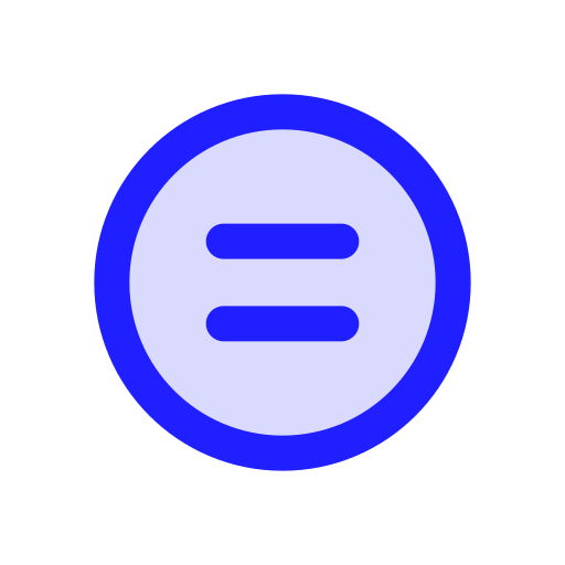 Equal Generic color lineal-color icon