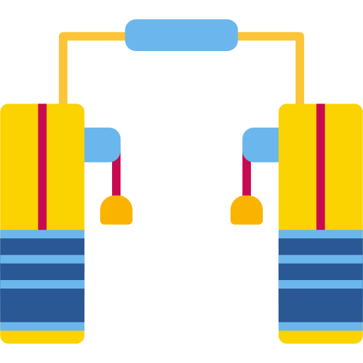 Cable crossover machine Generic color fill icon