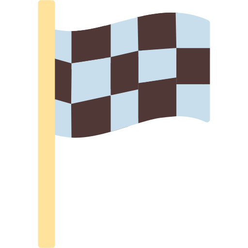 bandeira de corrida Generic color fill Ícone