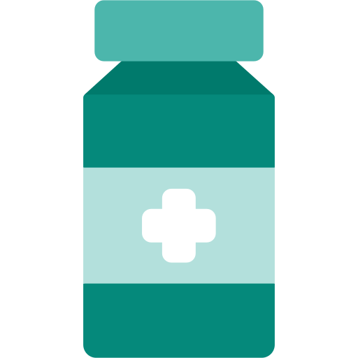 Pill jar Generic color fill icon