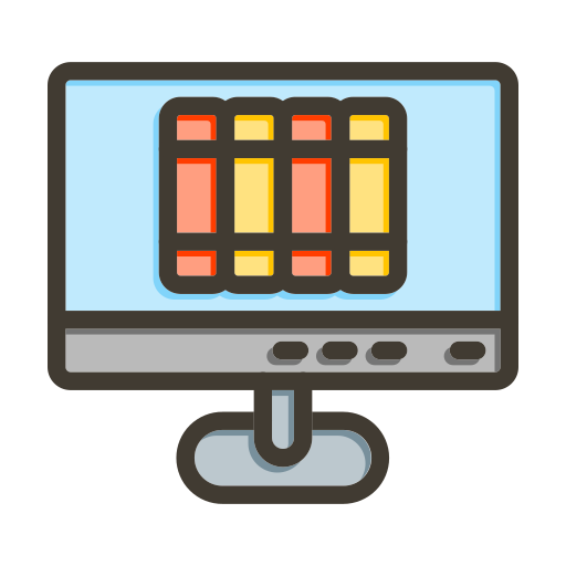 Online library Generic color lineal-color icon