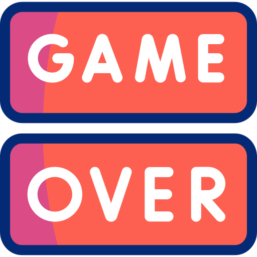 Game over Basic Accent Lineal Color icon