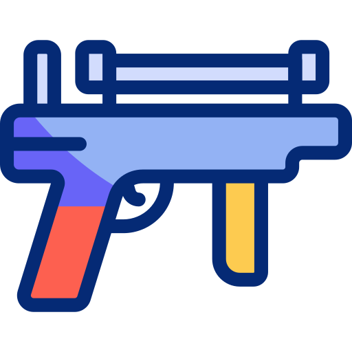 Gun Basic Accent Lineal Color icon