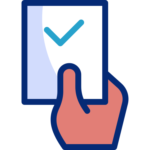 투표 Basic Accent Lineal Color icon