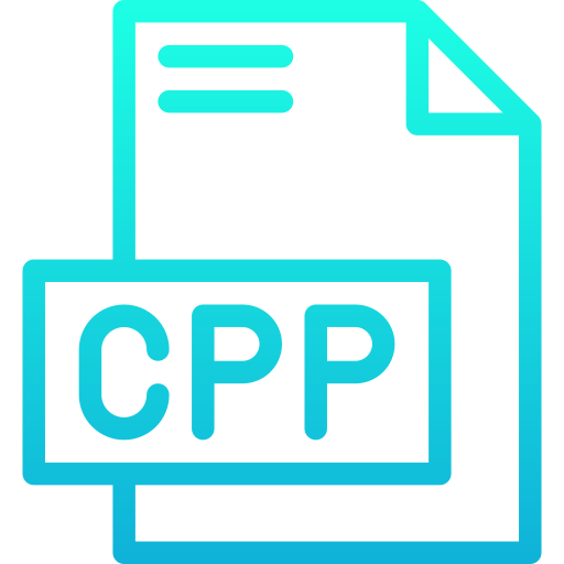 Cpp Generic gradient outline icon