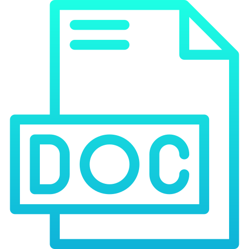 Doc Generic gradient outline icon