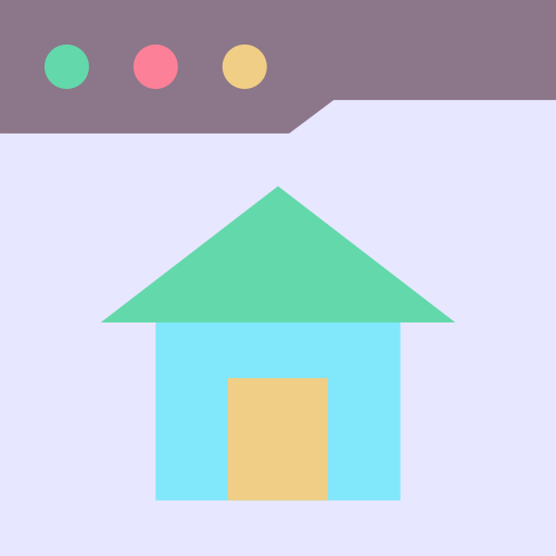 Домашняя страница Generic color fill иконка