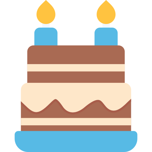 gâteau d'anniversaire Generic color fill Icône