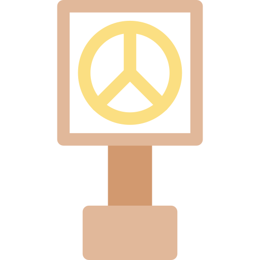 平和主義 Generic color fill icon
