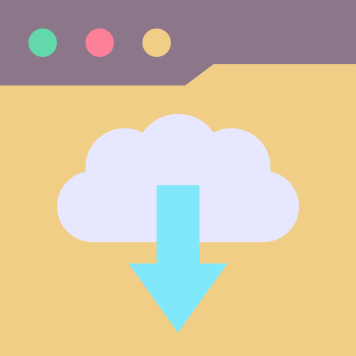 chmura Generic color fill ikona