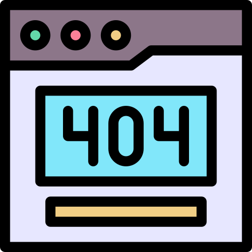 오류 404 Generic color lineal-color icon