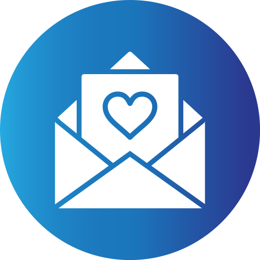 Love letter Generic gradient fill icon