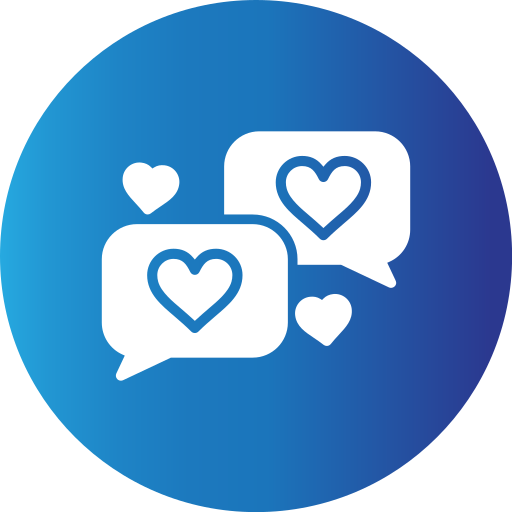 Love chat Generic gradient fill icon
