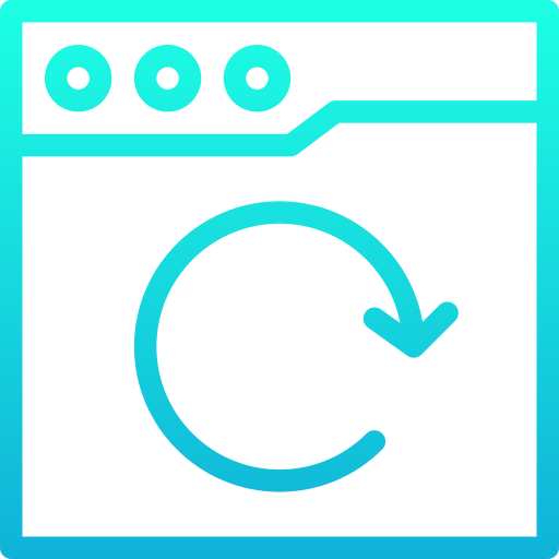 リフレッシュ Generic gradient outline icon