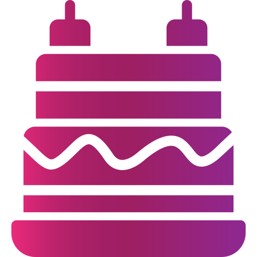 Birthday cake Generic gradient fill icon