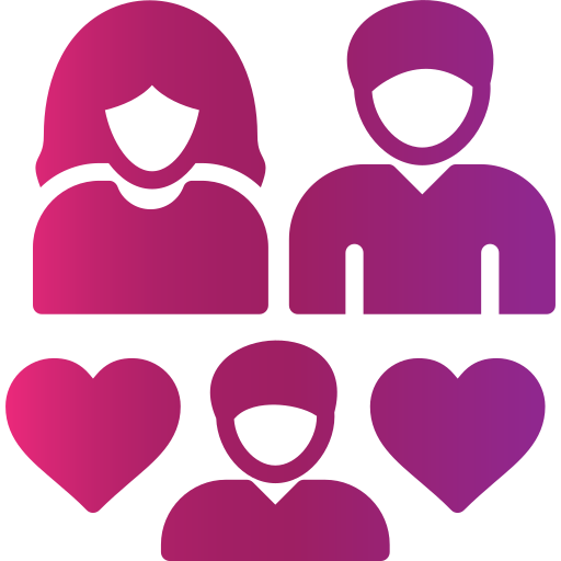 Family Generic gradient fill icon