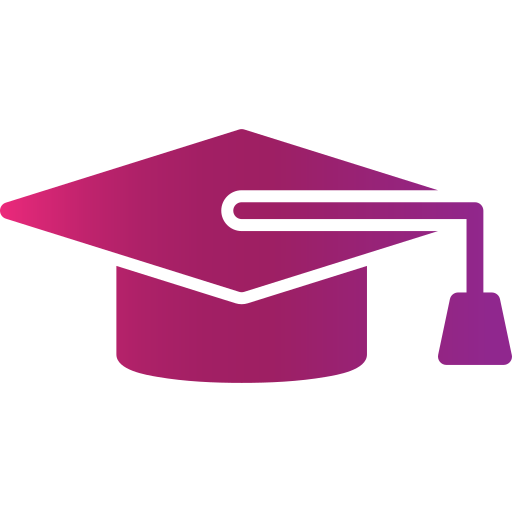 Graduation cap Generic gradient fill icon