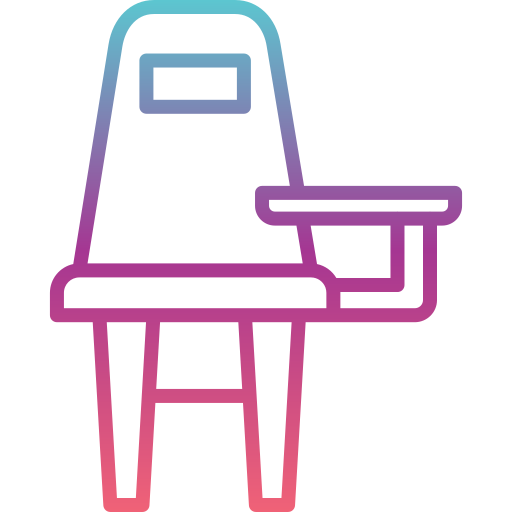 sedia della scrivania Generic gradient outline icona