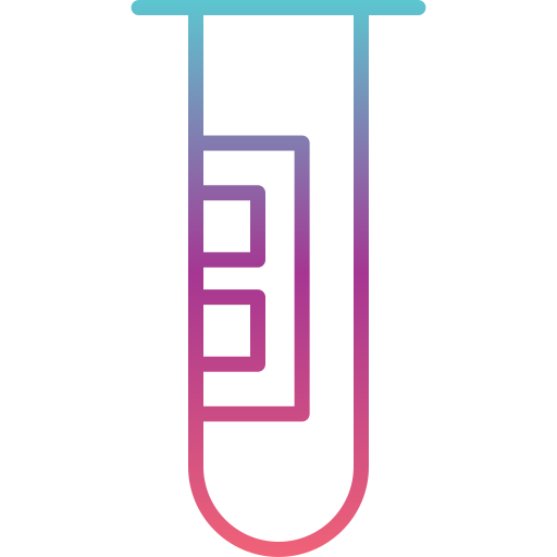 tubo de ensayo Generic gradient outline icono