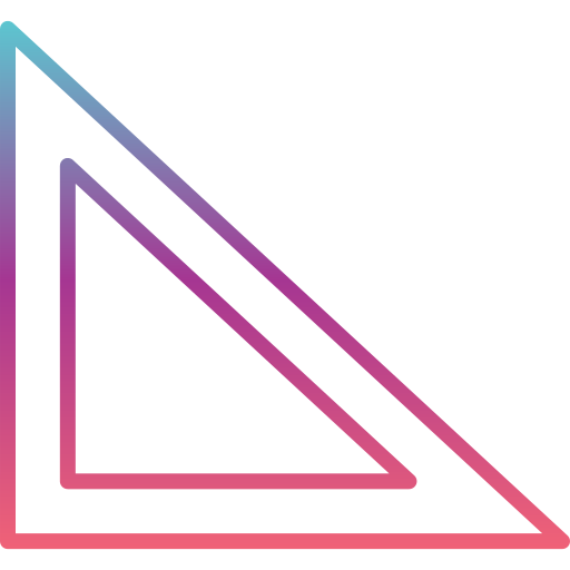 geometria Generic gradient outline icona