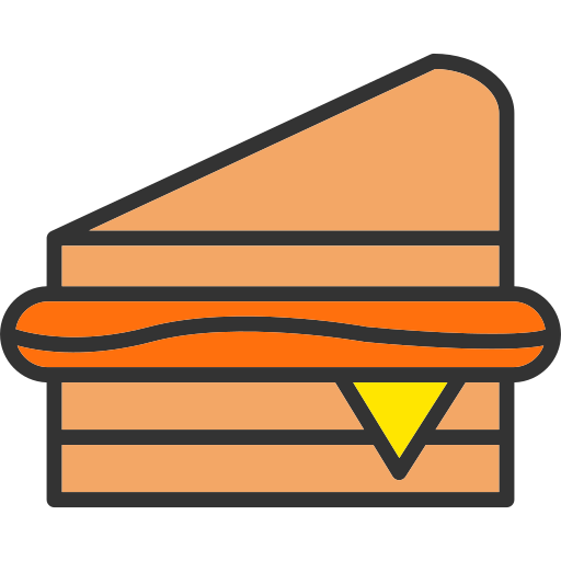 sandwich Generic color lineal-color icoon