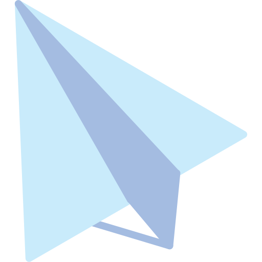 papierowy samolocik Generic color fill ikona