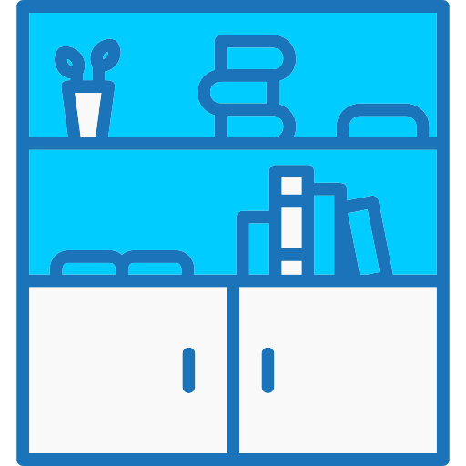 Bookshelf Generic color lineal-color icon