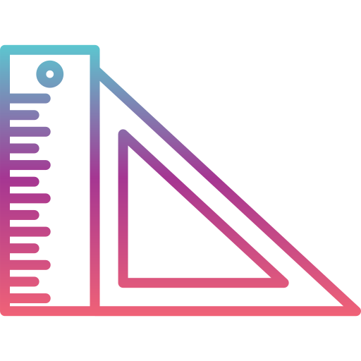 Rulers Generic gradient outline icon