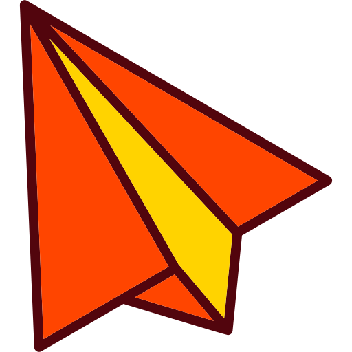 Paper plane Generic color lineal-color icon