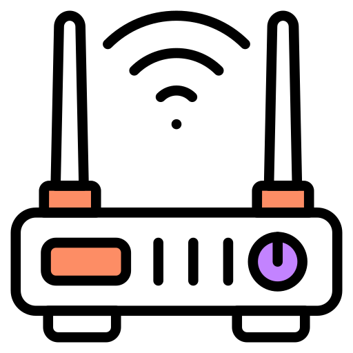 modem Generic color lineal-color ikona