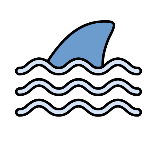 pinna di squalo Generic color lineal-color icona
