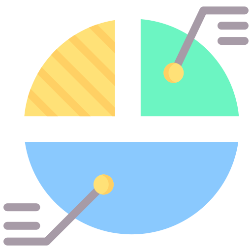 Market share Generic color fill icon