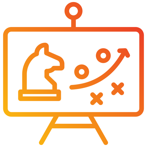 strategia Generic gradient outline icona