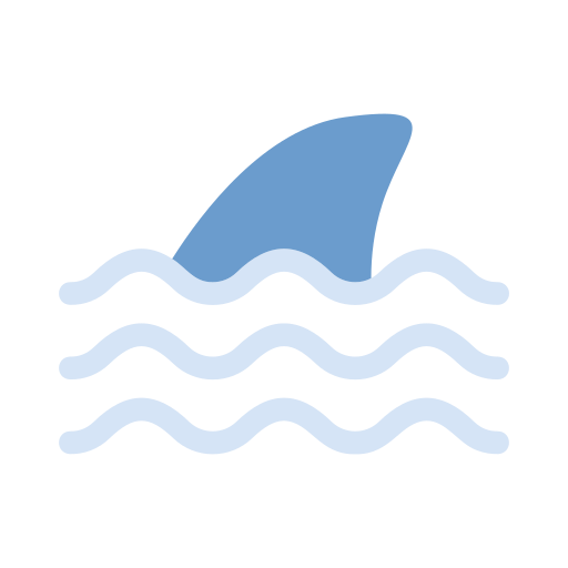 barbatana de tubarão Generic color fill Ícone