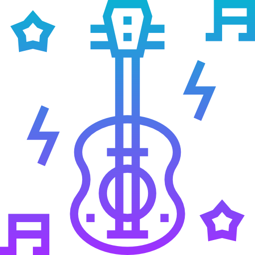 Guitar Meticulous Gradient icon