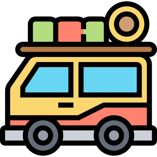 autobus turystyczny Meticulous Lineal Color ikona