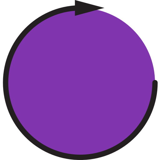 flèche circulaire xnimrodx Lineal Color Icône