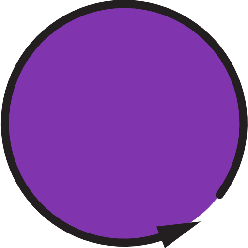 seta circular xnimrodx Lineal Color Ícone